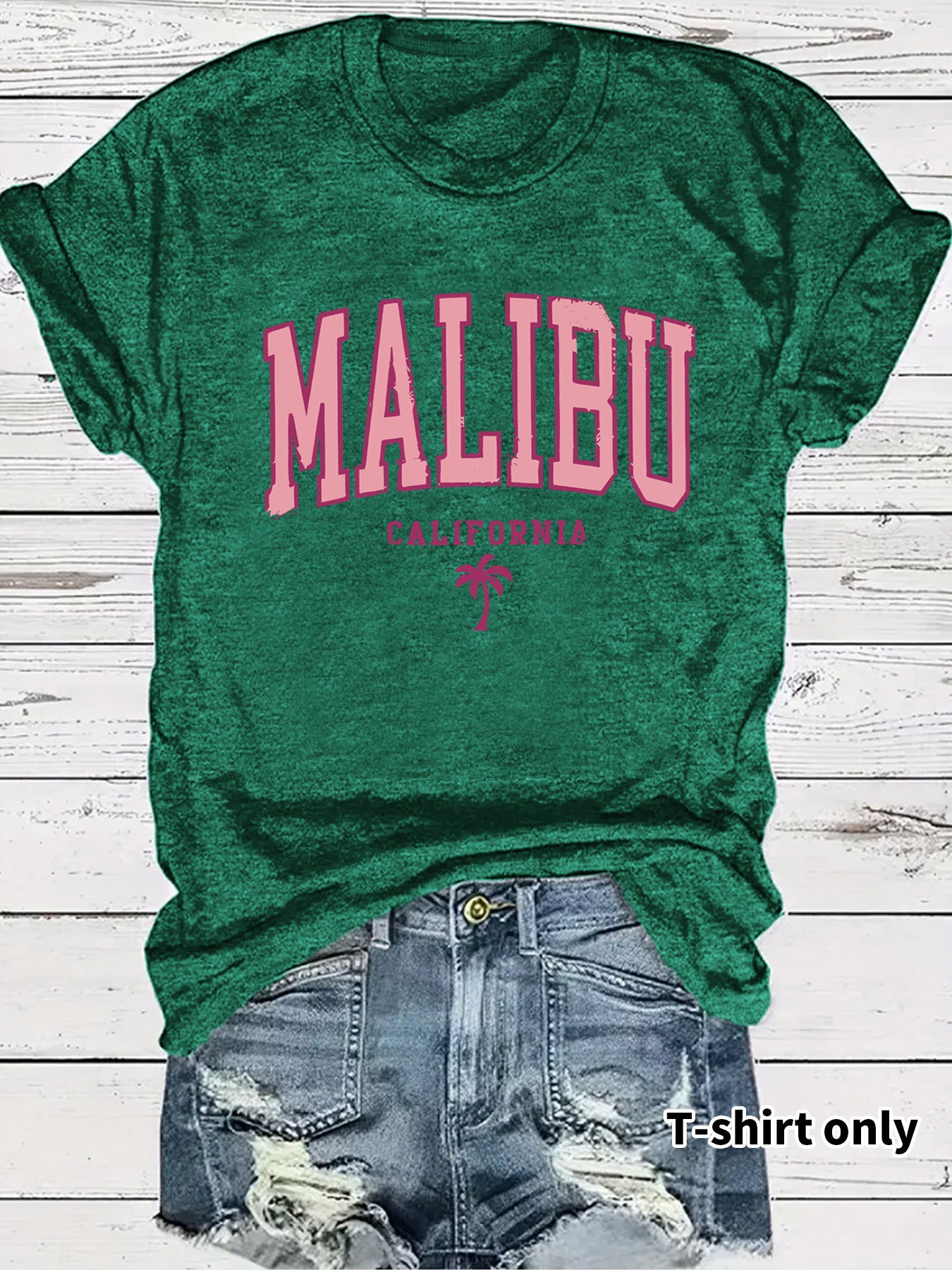 Women's MALIBU printed T-shirt