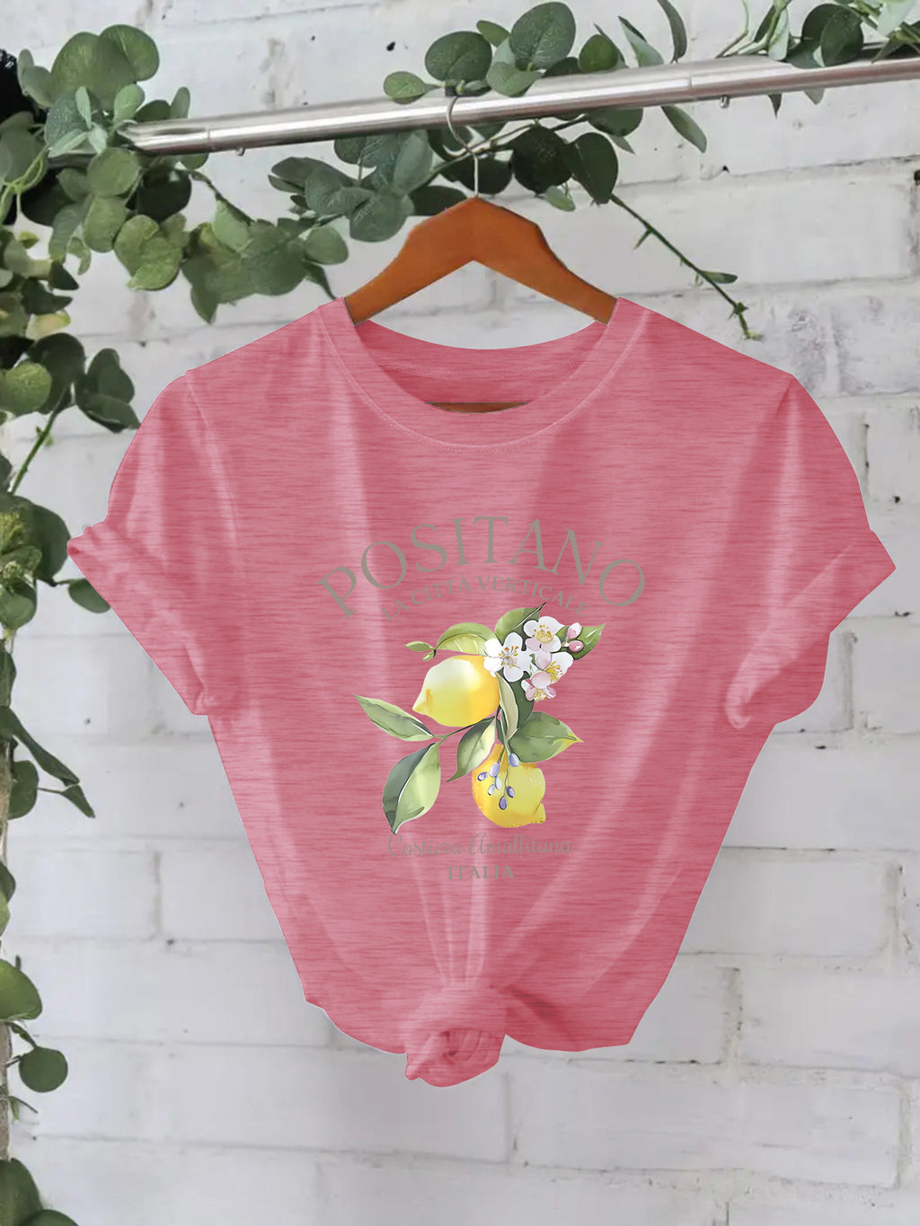 POSITANO Lemon Flower Short Sleeve