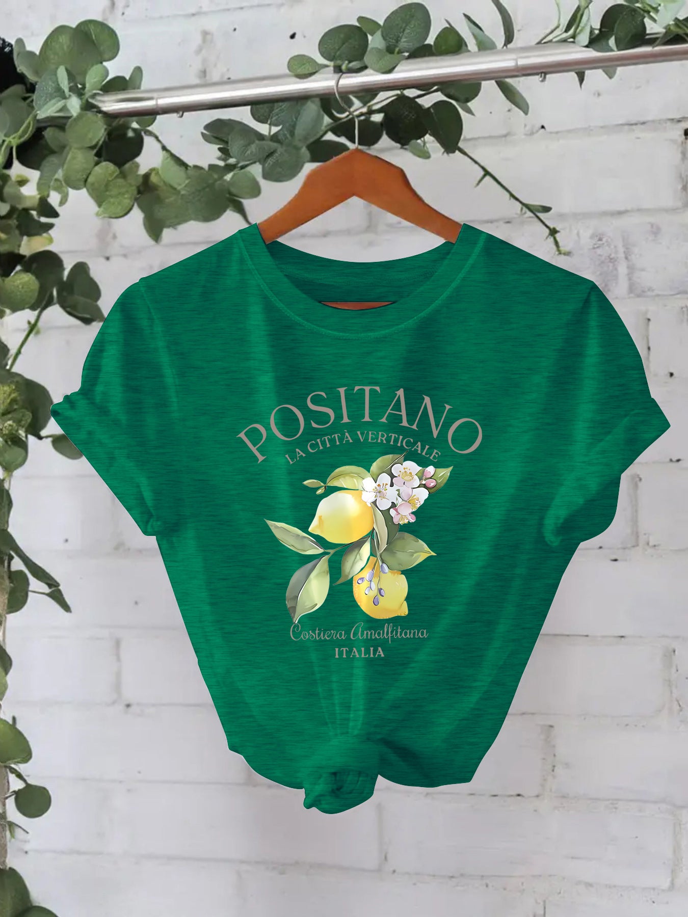 POSITANO Lemon Flower Short Sleeve