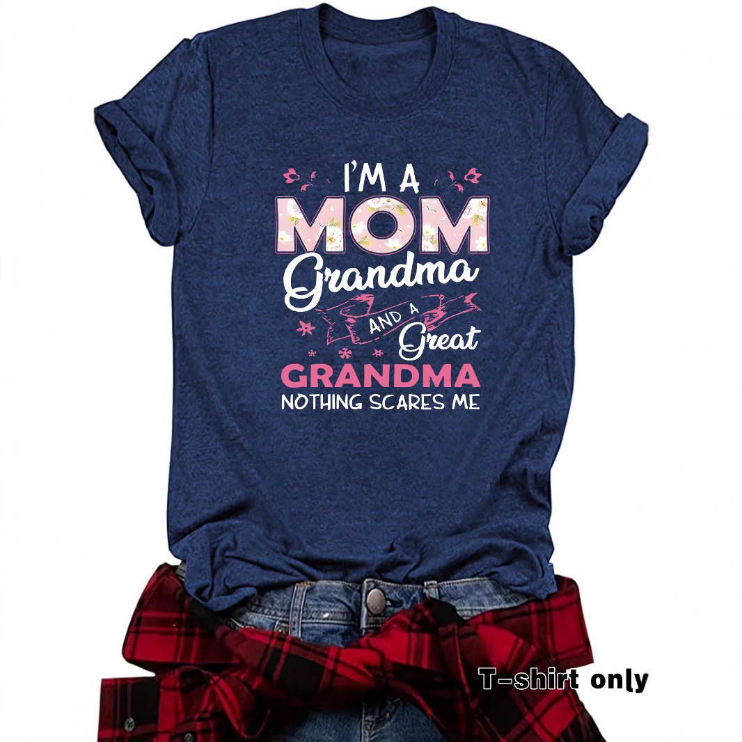 Pattern printed T-shirt short sleeved shirt