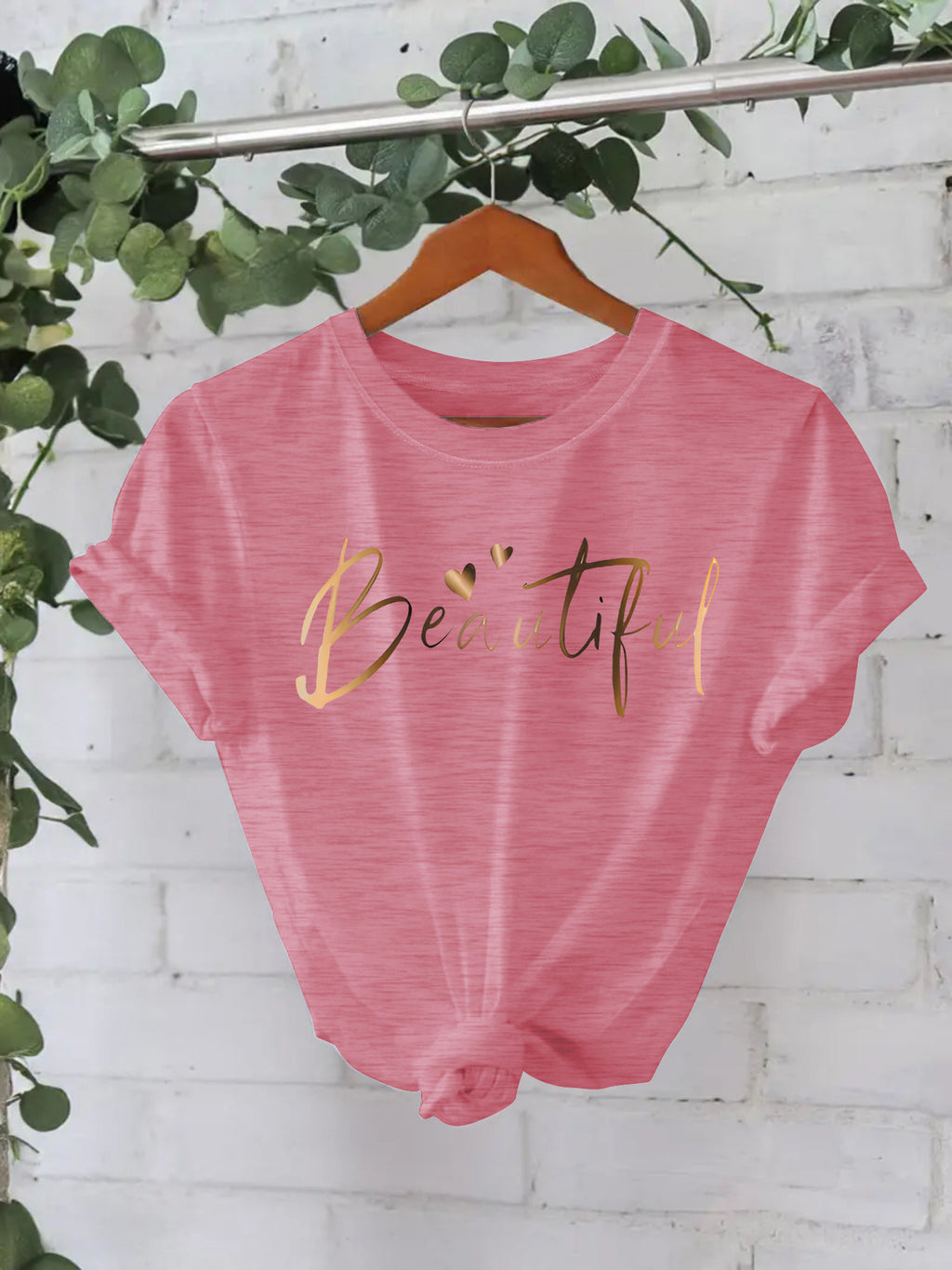 Women's short-sleeved T-shirt Beautilu