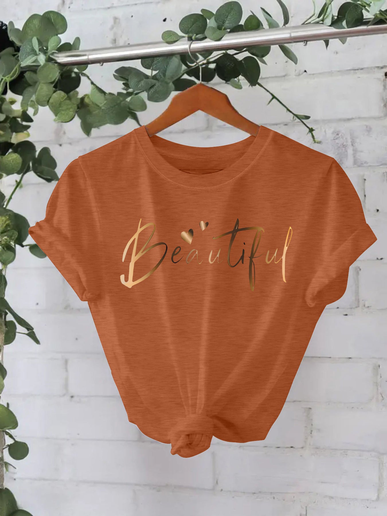 Women's short-sleeved T-shirt Beautilu