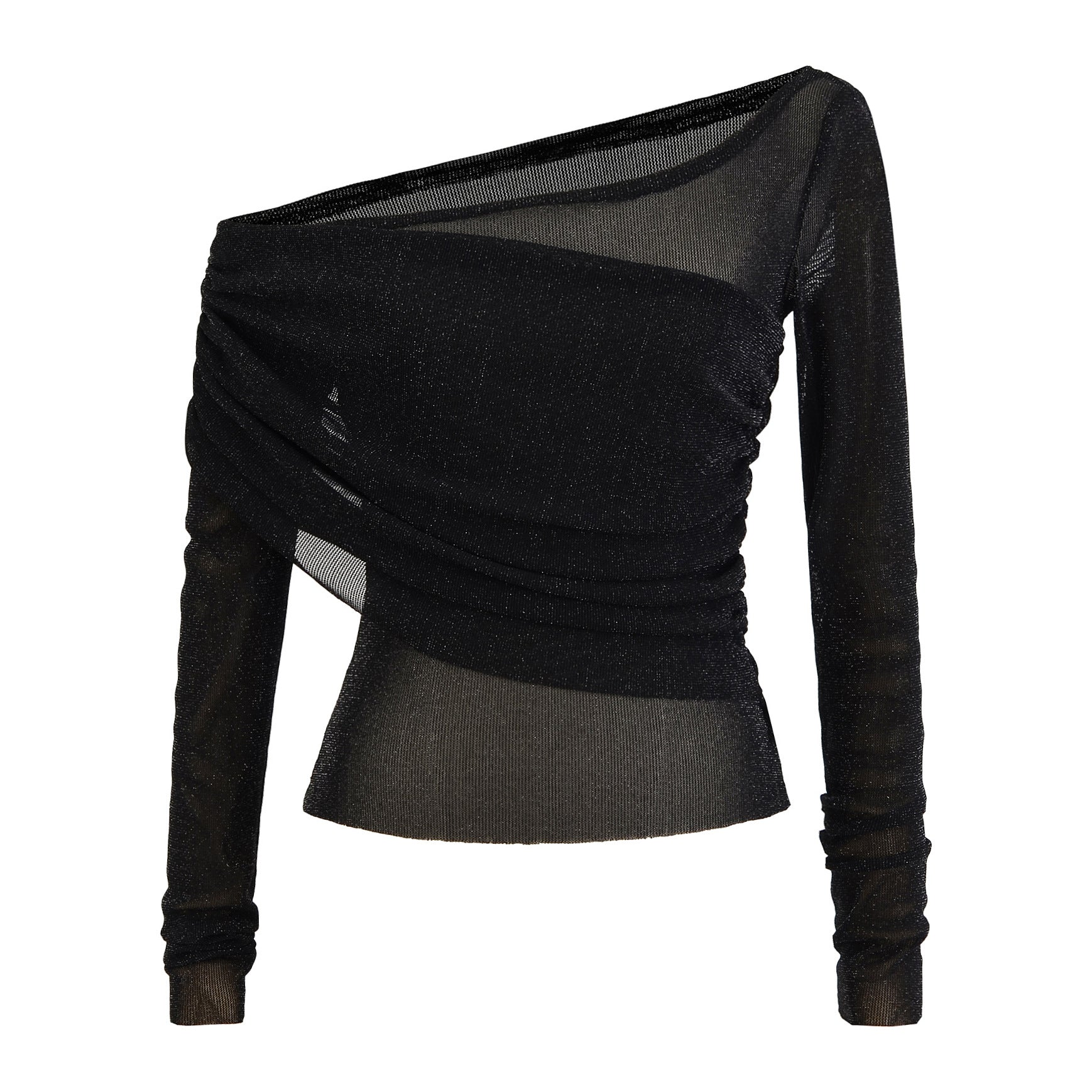 One shoulder long sleeved t-shirt for women
